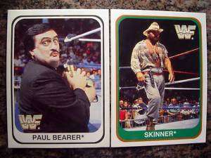 1991 Merlin WWF PAUL BEARER and SKINNER   2 CARDS  
