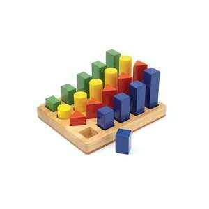  Shape Sequence Blocks   21 Pieces Toys & Games