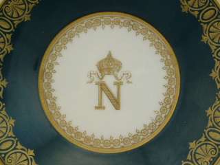 RARE Le Roi de Rome Napoleon SEVRES Coffee Can Cup Saucer, ca 1800s 