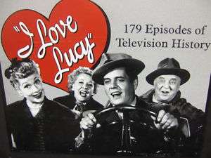 Love Lucy Collector Metal Signs Lithographed Steel  