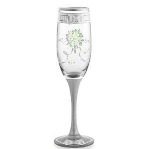   New Bridal Hand Painted Champagne Flute 