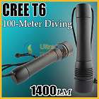 CREE XML T6 1400 Lumens 100 Meter Waterproof Diver Diving LED 