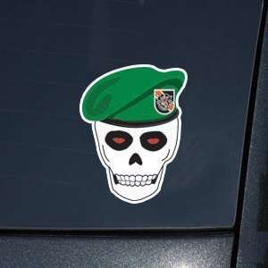  Army Skull with 5th SFG Beret 3 DECAL Automotive