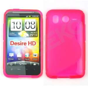  Jelly Case for HTC Desire Hd,insprie Hd Hot Pink 