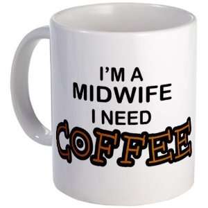Midwife Need Coffee Baby Mug by   Kitchen 