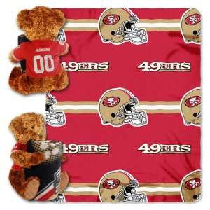   San Francisco 49ers NFL Huggy Bear with Throw Combo 