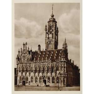  c1930 Stadhuis Rathaus Middelburg Holland Photogravure 