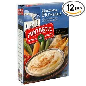 Fantastic World Foods Original Hummus, 6 Ounce Boxes (Pack of 12)
