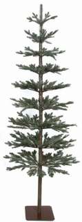 This artificial Christmas tree has a sparse and rustic look, great for 