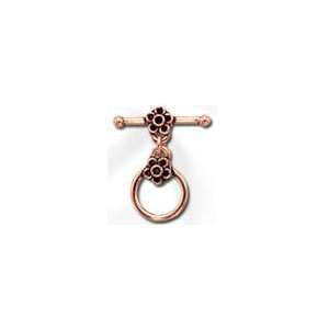  Copper Toggle, Floral Deco, 12mm Arts, Crafts & Sewing