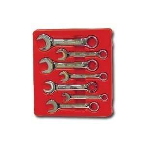  7 Piece Fractional Short Combination Wrench Set 