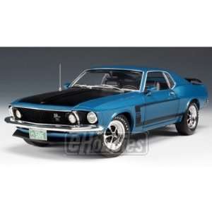  1/18 69 Boss 302 Mustang, C Blue Toys & Games
