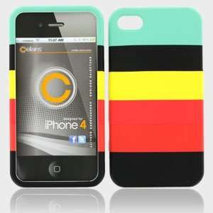 Cellairis 39 0060352 GCI Snap On Stack Rasta Case for iPhone 4 and 4s