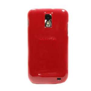  RED Translucent Flexible TPU Case for Samsung Galaxy S II 