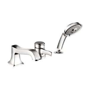 Metris C 3 Hole Bath Tub Faucet with Handshower Finish oil rubbed 