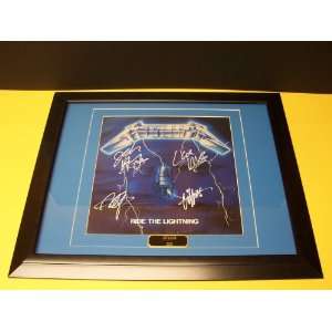  Metallica autographed ride the lighting 