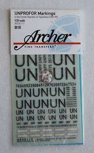 Archer 1/35 UNPROFOR Markings AR35117  