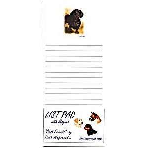  Black and Tan Dachshund Magnetic List Pads   Set of Two 