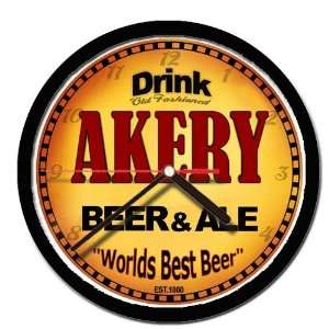  AKERY beer and ale wall clock 