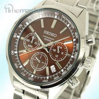   CHRONO BRONZE / BROWN PEARLESCENT FACE STAINLESS STEEL SSB041P1  