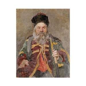 Ilia Efimovich Repin   Portrait Of A Cossack Nobleman Giclee  
