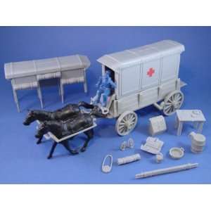  Marx Civil War Playset CTS Union Ambulance Wagon Set with 