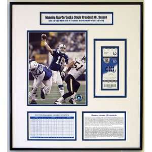   Indianapolis Colts 2004 Record Breaking Season Ticket Frame Sports