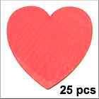 Red Wood Hearts 1 3/4 by 1/8 thick Art Craft Unfinished Valentine 10 