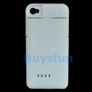   Emergency Extended Backup Battery Charger Case For Apple iPhone 4S