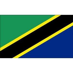  Tanzania Flag 3ft x 5ft Printed Polyester Patio, Lawn 