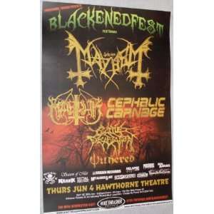  Mayhem Poster   Concert Flyer   Blackenedfest