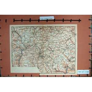  MAP 1896 RHINE STADTKYLL MAYEN LUTZERATH RIVER COUNTRY 