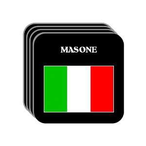  Italy   MASONE Set of 4 Mini Mousepad Coasters 