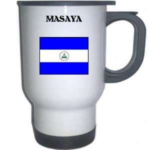  Nicaragua   MASAYA White Stainless Steel Mug Everything 