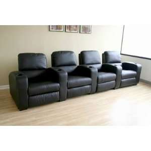   Sectional in Black Interiors Furniture Theater Seats