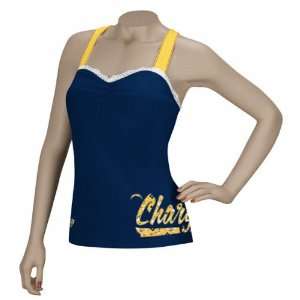 San Diego Chargers Womens Cross Back Tank Top Sports 