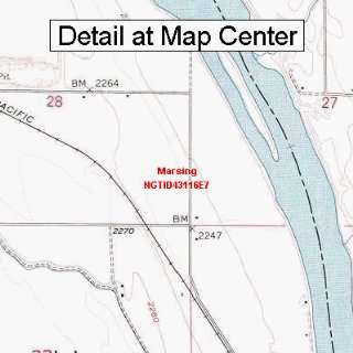  USGS Topographic Quadrangle Map   Marsing, Idaho (Folded 