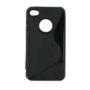   Silicone Skin Case Cover for Iphone 4g (Black) 