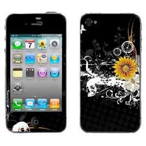  Sunflower Ink Skin for Apple iPhone 4 4G 4th Generation 