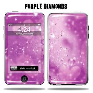  iPod Touch 2G 3G 2nd 3rd Generation 8GB 16GB 32GB   Purple Diamonds