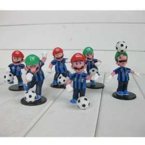   Mario Bros Italy Soccer mini Action Figures Toy Collections 2.5
