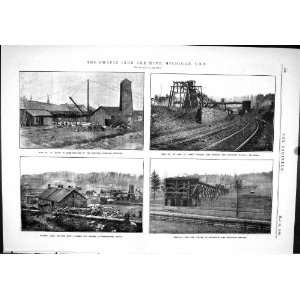  1889 Engineering Chapin Iron Ore Mine Michigan Chicago 