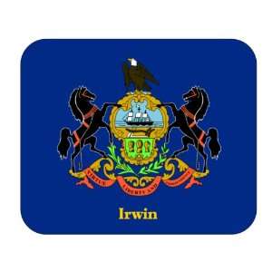  US State Flag   Irwin, Pennsylvania (PA) Mouse Pad 