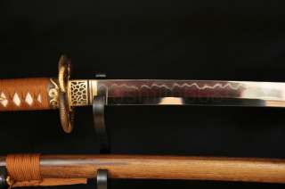 41 Japanese Samurai Sword Katana Clay Tempered Blade Python Tsuba 