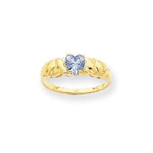  14k March Birthstone Ring Jewelry