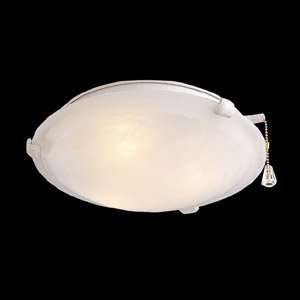   Profile Light Kit w  Marble Glass (3 x 60watt) White