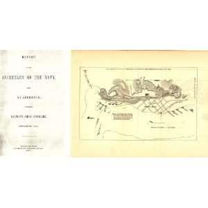  Civil War Map Batteries at Grand Gulf captured by the United States 
