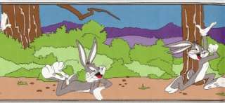 Wallpaper Border Bugs Bunny Looney Tunes Multi Colored  