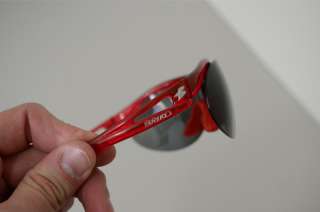 Briko Italy cycling sunglasses   used   red color frame  