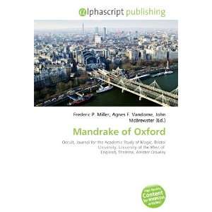  Mandrake of Oxford (9786133823082) Books